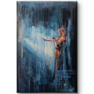 SIĘGAJĄC W ŚWIATŁO - OBRAZ OLEJNY 40X60 CM