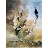 Sekret skrzydeł, Akwarela 24x32 cm