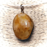 Zawieszka z bursztynu w stylu ECO