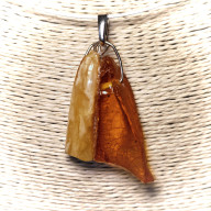 Zawieszka z bursztynu w stylu ECO