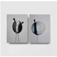 POSTACIE- DWIE AKWARELE FORMATU 32/24 CM