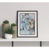 AKWARELA AKWARELKA OBRAZ PT: LUNARIA