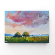 Pejzaż - rysunek pastelami