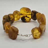 Bransoletka z bursztynu