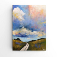 Pejzaż - rysunek pastelami