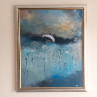 ŁĄKA-OBRAZ W RAMIE