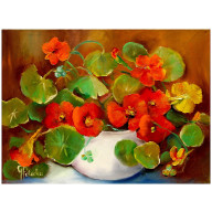 Nasturcje obraz olejny 30cm-40cm