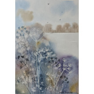 AKWARELA AKWARELKA OBRAZ PT: PODAGRYCZNIK POSPOLITY