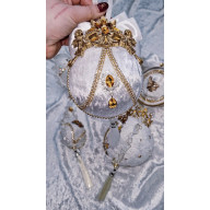 DWIE OZDOBY KRÓLEWSKIE ZAWIESZKI NA CHOINKĘ -BOŻE NARODZENIE