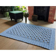 Dywan Simon Blue 160 x 110, sznurek bawełniany
