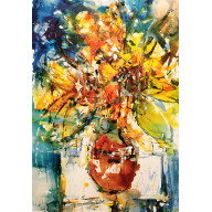 Słoneczniki w wazonie...