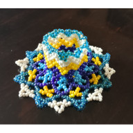 Świecznik z koralików TOHO