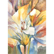 KOLOROWY ROZKWIT, AKWARELA A4