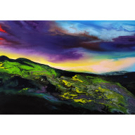 Color storm over the landscape