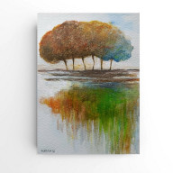 DRZEWA - AKWARELA FORMATU A5