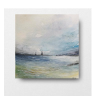 NA MORZU- AKWARELA FORMATU 20/20 CM