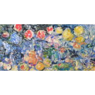 KWIATY W SŁOIKACH, 120X60 CM, 2018