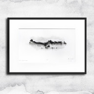 UNIKAT - TUSZ I AKWARELA W OPRAWIE (NR3)