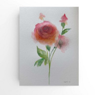 RÓŻE- AKWARELA 24/18 CM