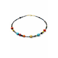 NASZYJNIK FANTAZYJNY KOLOROWY BOHO