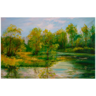 NAD WODĄ OBRAZ OLEJNY 63CM-97CM