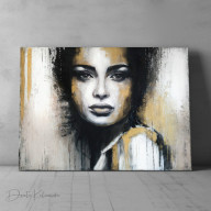 SPOJRZENIE PORTRET KOBIETY 120X90