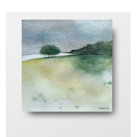 PEJZAŻ- AKWARELA 15/15 CM