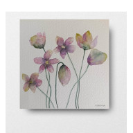 KWIATKI- AKWARELA 20/20 CM