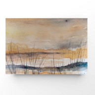 PEJZAŻ- AKWARELA FORMATU A5