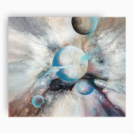 PLANETARNA HARMONIA - OBRAZ AKRYLOWY NA PŁÓTNIE 50X60