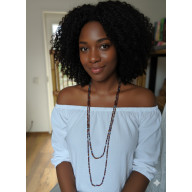 NASZYJNIK Z KORALIKÓW - ELEGANCJA W ODCIENIACH ZIEMI I NIEBA