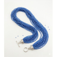 NASZYJNIK BŁĘKITNA KASKADA - WIELORZĘDOWY