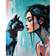 CZARODZIEJKA I JEJ DEMON 80X100