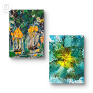 WIOSENNA KOMPOZYCJA, OBRAZ NA PŁÓTNIE, 30X40X1CM