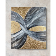 SPLOT W ZŁOCIE - OBRAZ STRUKTURALNY NA PŁÓTNIE 50X60