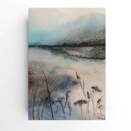 PEJZAŻ- AKWARELA FORMATU A5