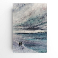 NAD MORZEM- AKWARELA FORMATU A5