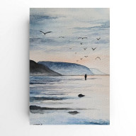 NAD MORZEM 2- AKWARELA FORMATU A5