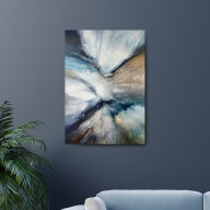 BURZA - OBRAZ ABSTRAKCYJNY NA PŁÓTNIE 50X70