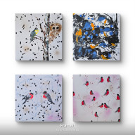 LESNA KOMPOZYCJA NA PLOTNIE