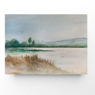 PEJZAŻ- AKWARELA FORMATU 18/24 CM