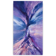 VIOLET PULSE - ABSTRAKCJA WYKONANA METODĄ POURINGU NA PŁÓTNIE 50X90