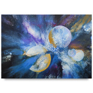 KOSMICZNA PODRÓŻ - ABSTRAKCJA INSPIROWANA KOSMOSEM NA PŁÓTNIE 50X70