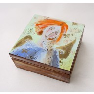 ANIOŁ RUDY I KOTKA.. SZKATUŁKA