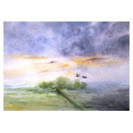 PEJZAŻ - OBRAZ AKWARELOWY