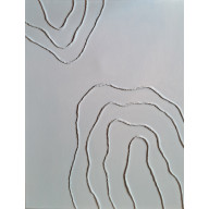 2 obrazy na płótnie ręcznie malowane akrylami z elementami 3D strukturalne