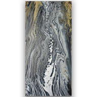 PRZEPŁYW - ABSTRAKCJA WYKONANA METODĄ POURINGU, 40X80