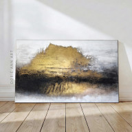 BRZASK ZŁOTA ABSTRAKCJA 130X80 CM