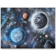 KOSMOS - AKRYL NA PŁÓTNIE 60X80