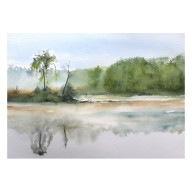 PEJZAŻ - OBRAZ AKWARELOWY